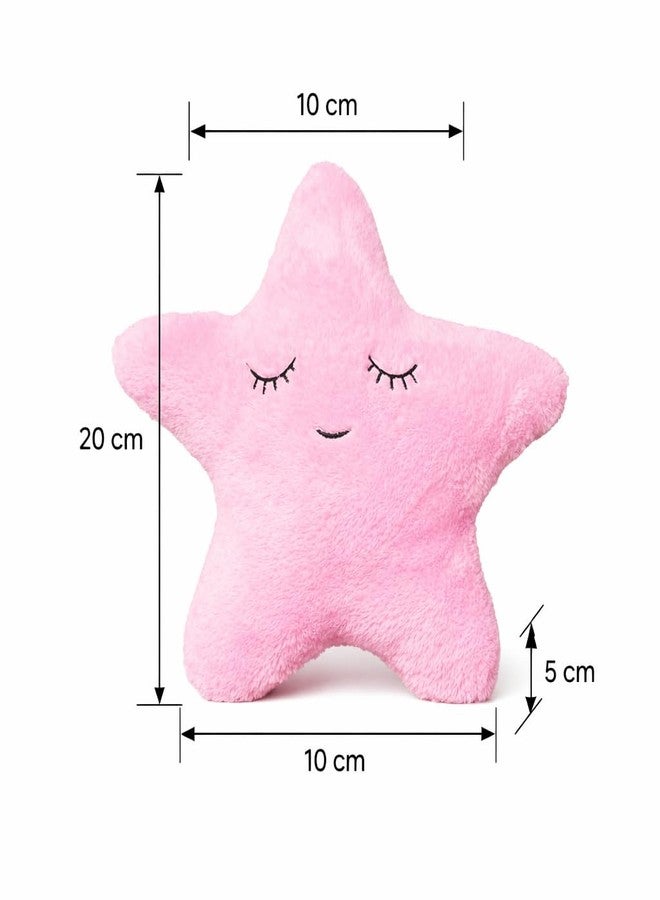 Humpy Hare Soft Plush Star Pillow Toy| Cot Cushion & Playtime Soft Toy for Kids, Children, and Babies | Stuffed Plush Pillow | Baby Pink |Pack of 1 - Image 2